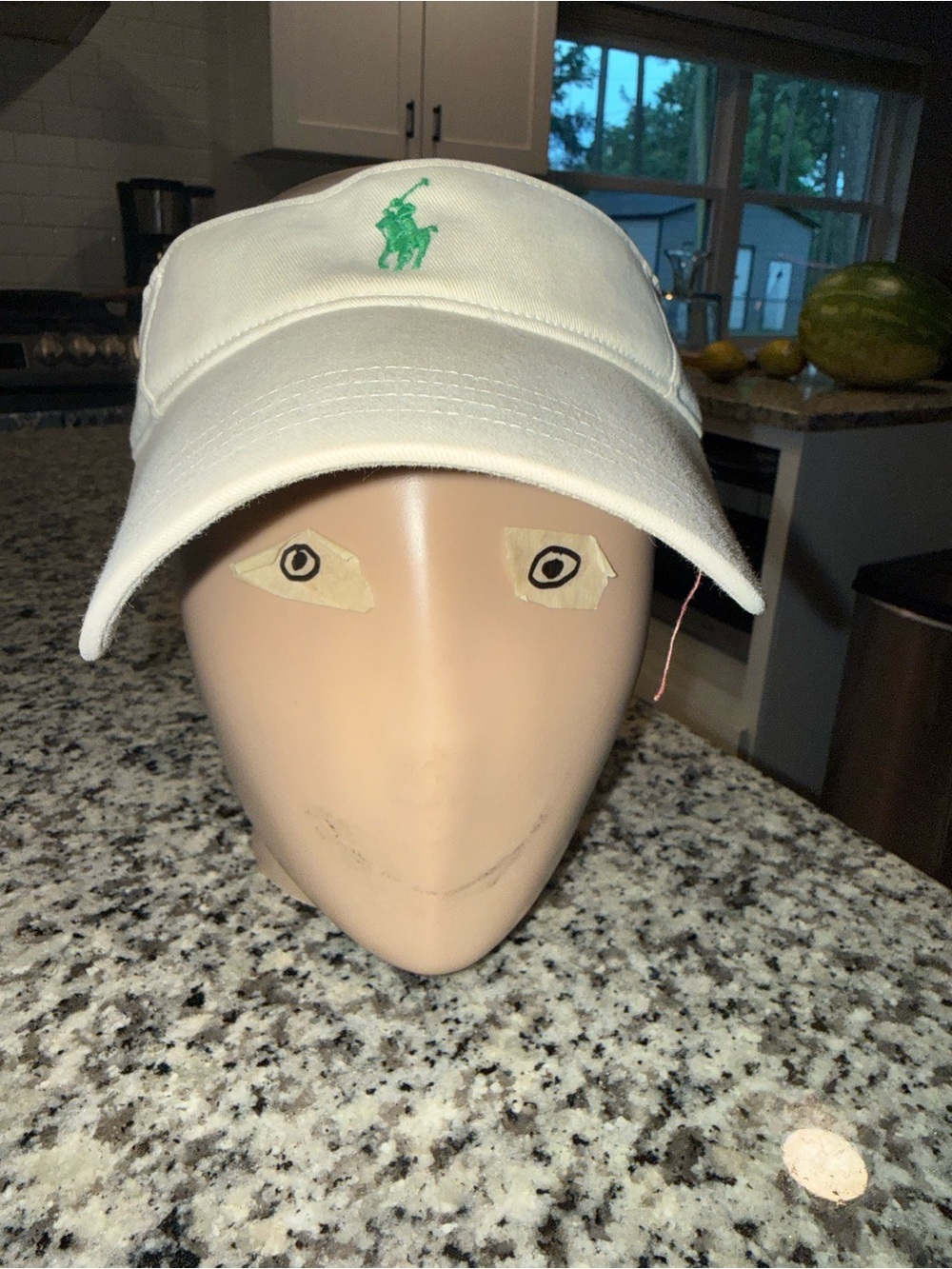 Polo Ralph Lauren White & Green Visor